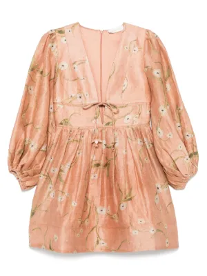 ZIMMERMANN Illustration Mirror ミニドレス | ピンク | FARFETCH JP