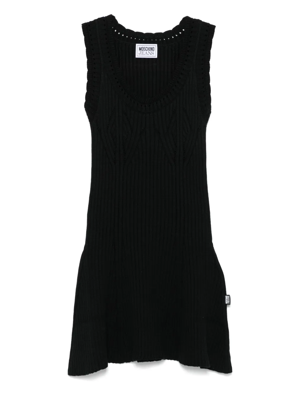 ribbed-knit mini dress