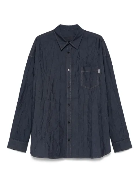 Juun.J camisa con efecto arrugado