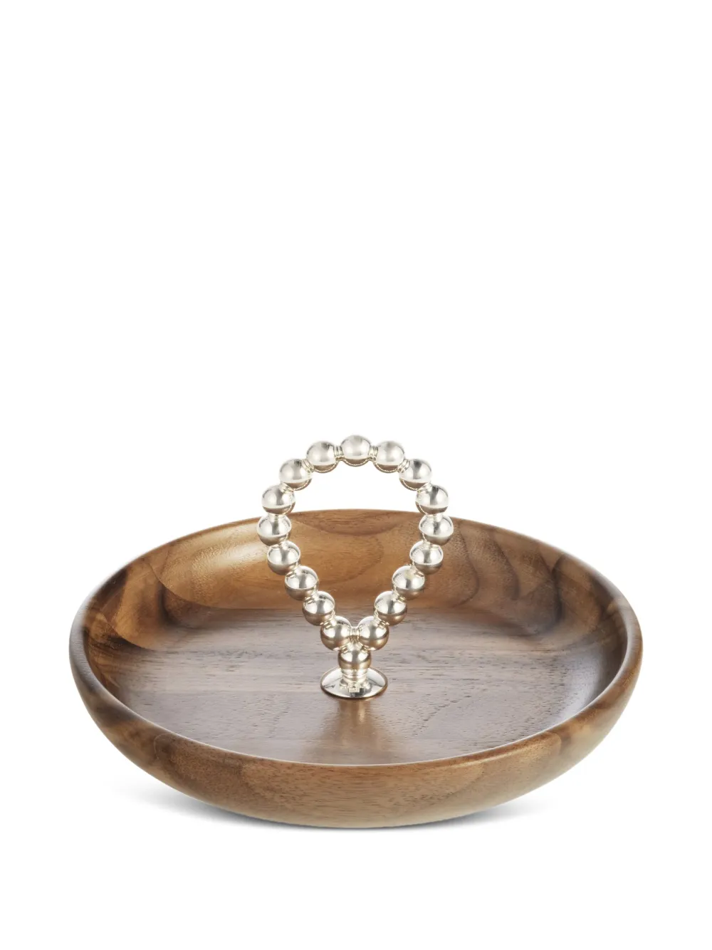 Christofle Beaded-handle Walnut Bowl (14cm) In Brown