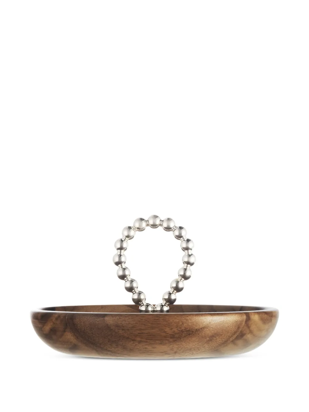 Christofle Beaded-handle Walnut Bowl (14cm) In Brown