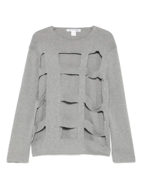 Comme Des Garçons Shirt cut-out sweater