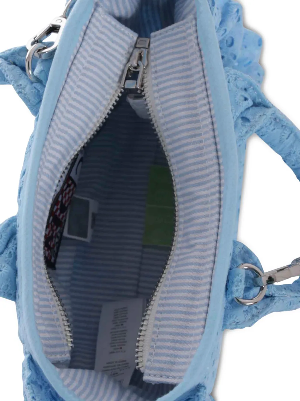 Shop Mc2 Saint Barth Logo-print Beach Bag In Blue