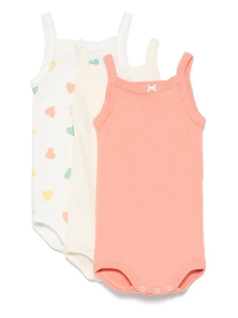 Petit Bateau bodies de algodón (set de 3 piezas)