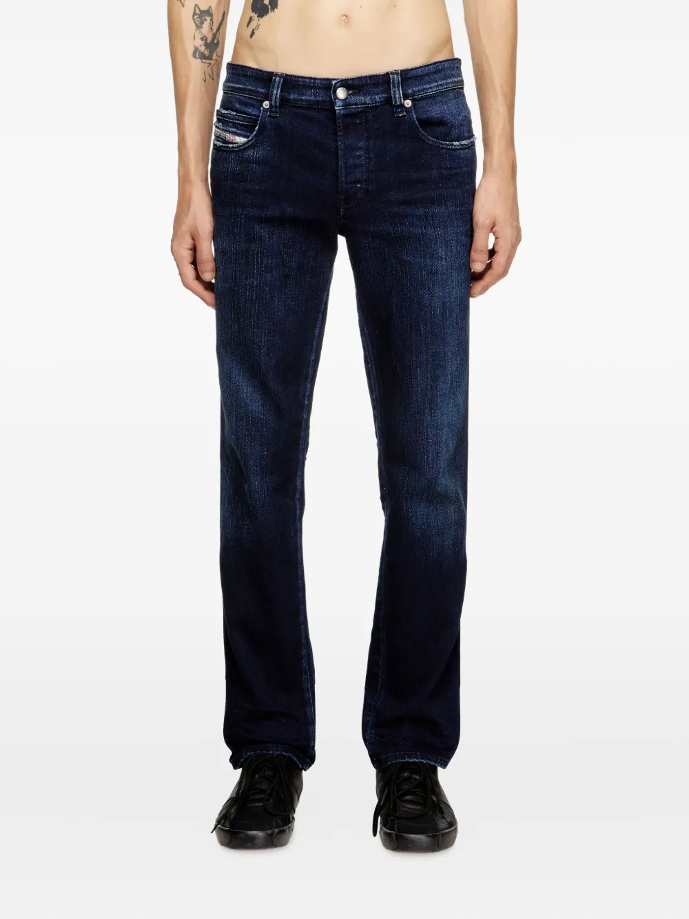 Diesel Abrasions Rinse jeans Blauw