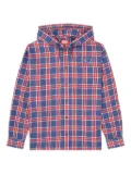 Diesel checked hooded jacket - Blue