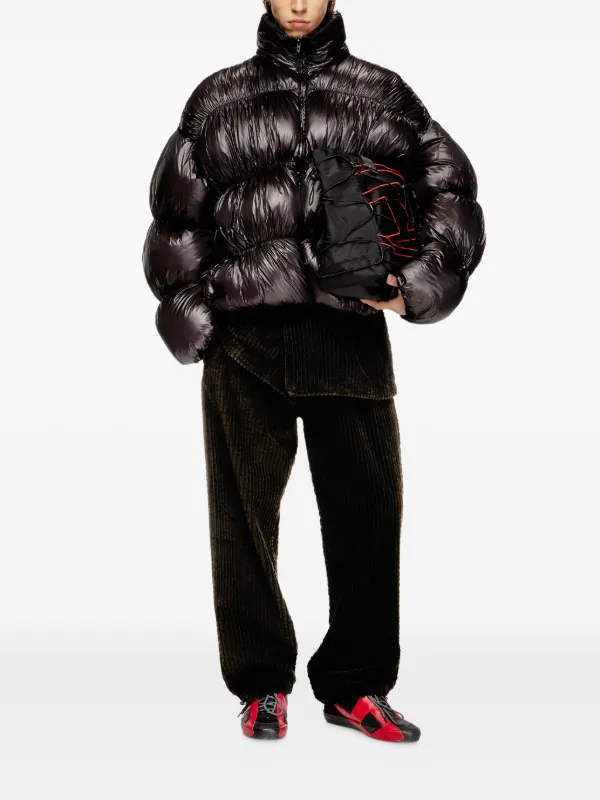 Diesel W-Choco パデッドジャケット | ブラウン | FARFETCH JP