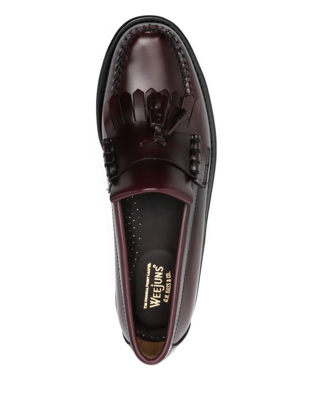 G.H. Bass & Co. Weejuns Layton Kiltie loafers Red
