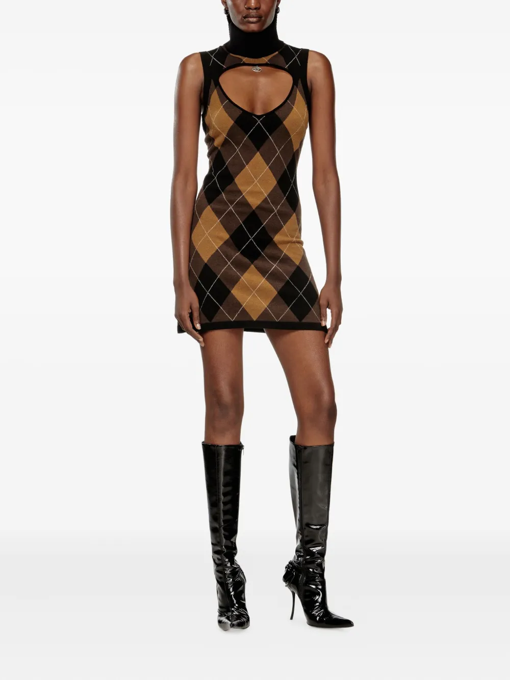 Diesel M-Romko mini-jurk Bruin