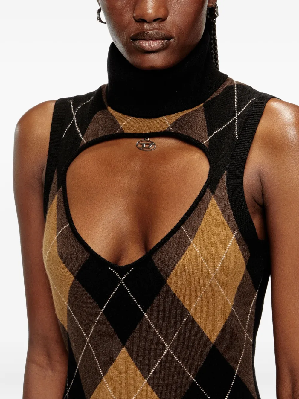 Diesel M-Romko mini-jurk Bruin