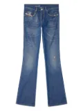 Diesel embroidered bootcut jeans - 01