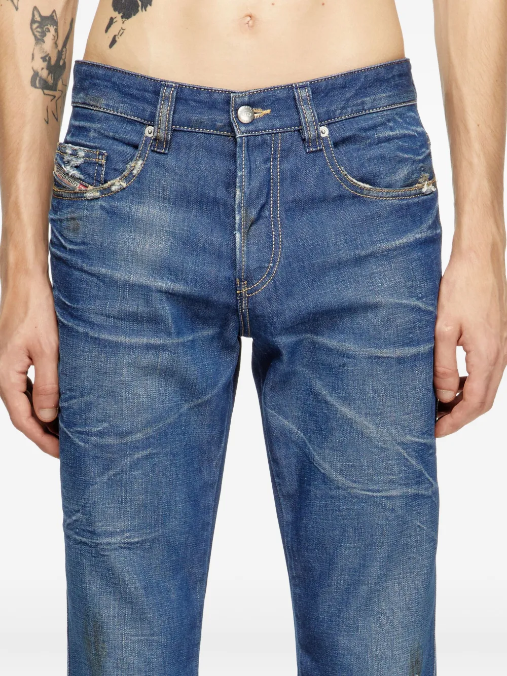 Diesel Bootcut jeans met borduurwerk 01