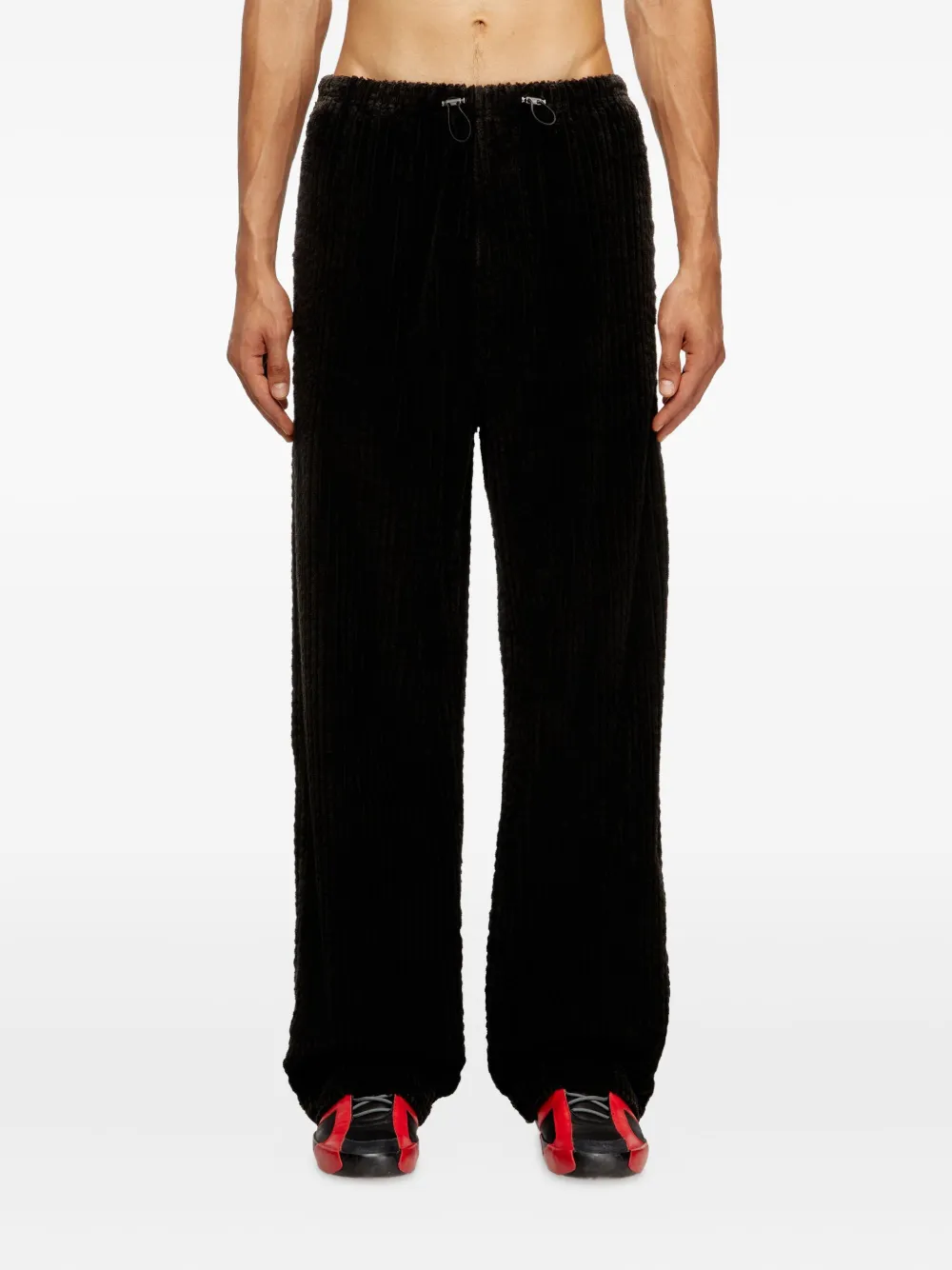Diesel P-Martial drawstring corduroy trousers Bruin