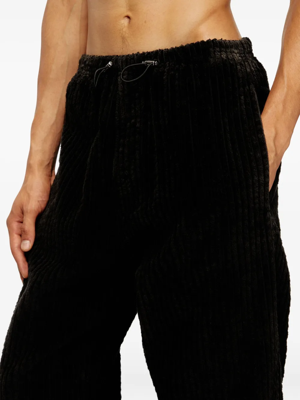 Diesel P-Martial drawstring corduroy trousers Bruin