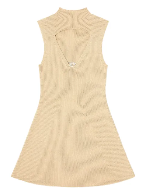 Diesel M-Oloni-Short keyhole-neck ribbed dress
