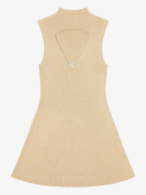Diesel vestido tejido de canalé M-Oloni-Short