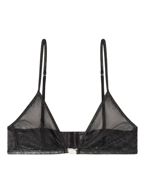 Diesel glitter-effect triangle bra