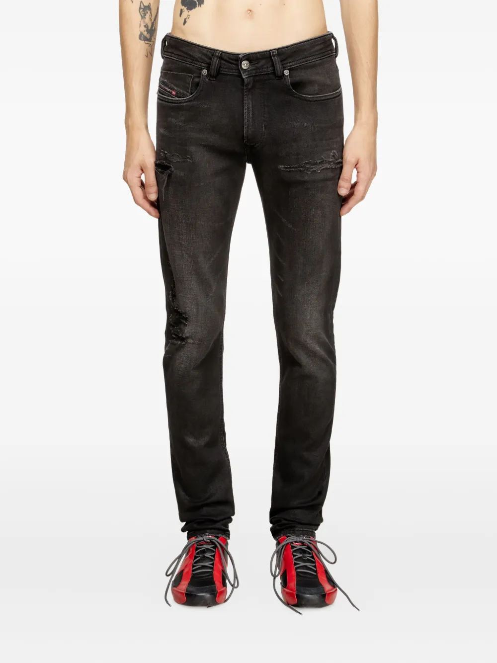 Diesel 1979 Sleenker skinny jeans Zwart