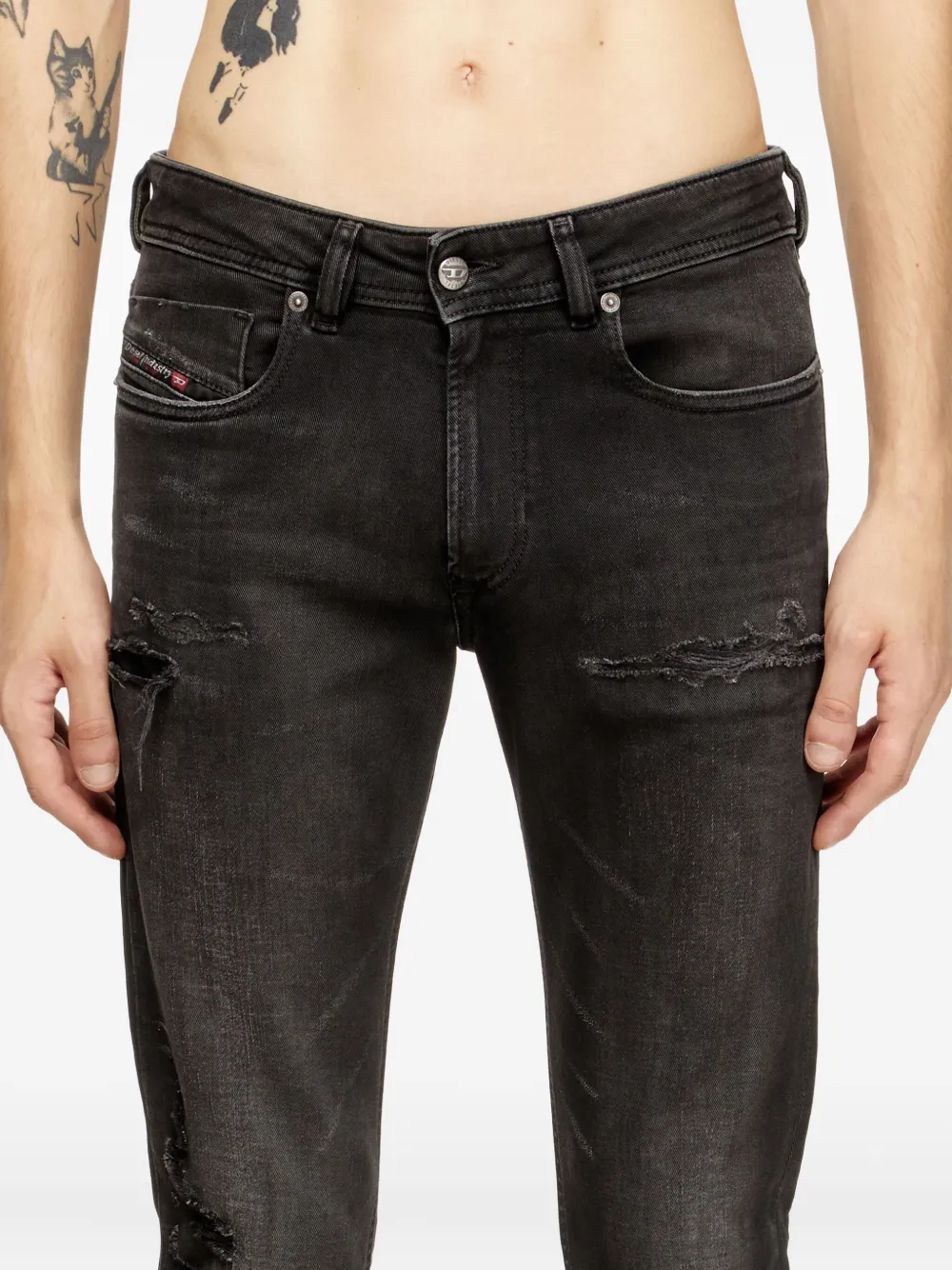 Diesel 1979 Sleenker skinny jeans Zwart