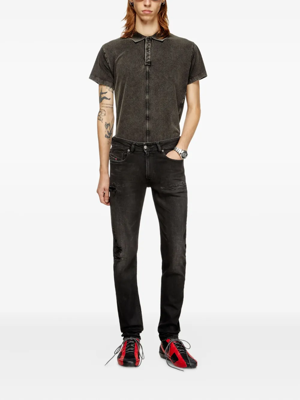Diesel 1979 Sleenker skinny jeans - Zwart