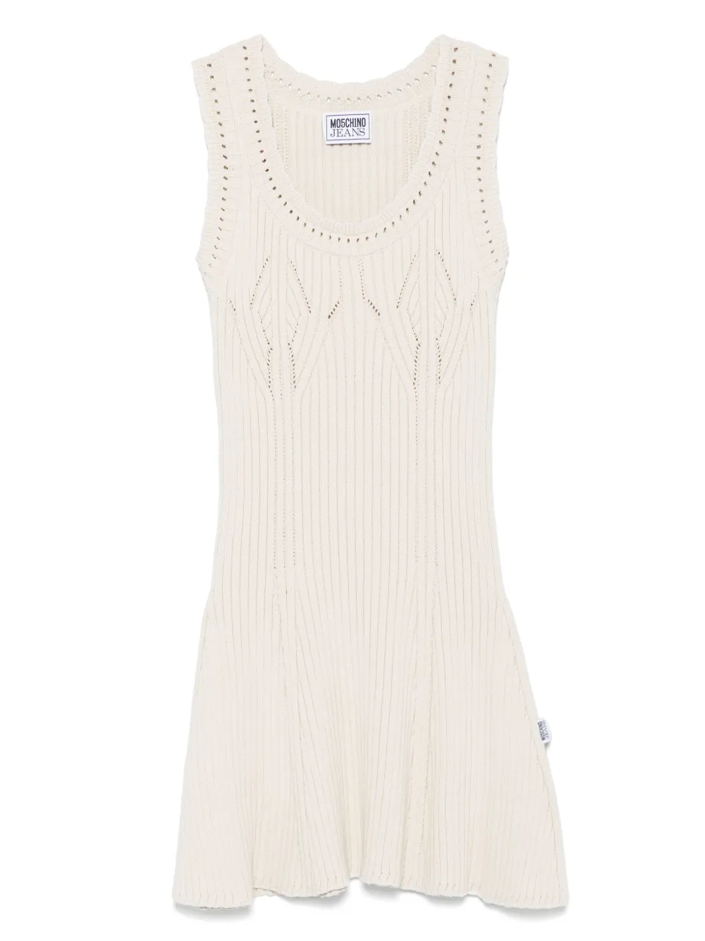 ribbed-knit mini dress