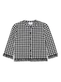 Alexander McQueen houndstooth-pattern jacket - Black