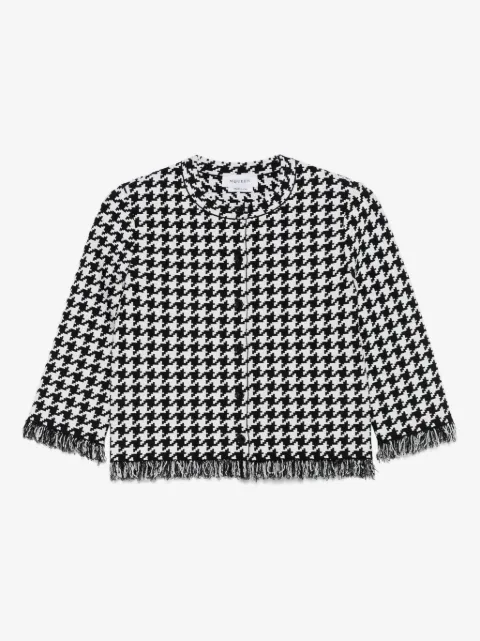Alexander McQueen houndstooth-pattern jacket 