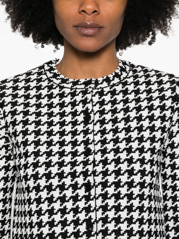 2019AW　Alexander McQueen　千鳥柄　ジャケット　白黒 Alexander McQueen houndstooth-pattern Jacket | Black | FARFETCH OM