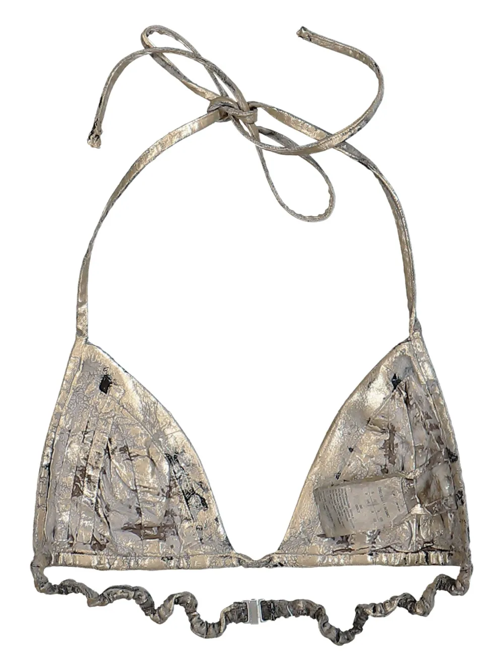 Rick Owens DRKSHDW metallic effect bikini top | Bikinis | Image 2