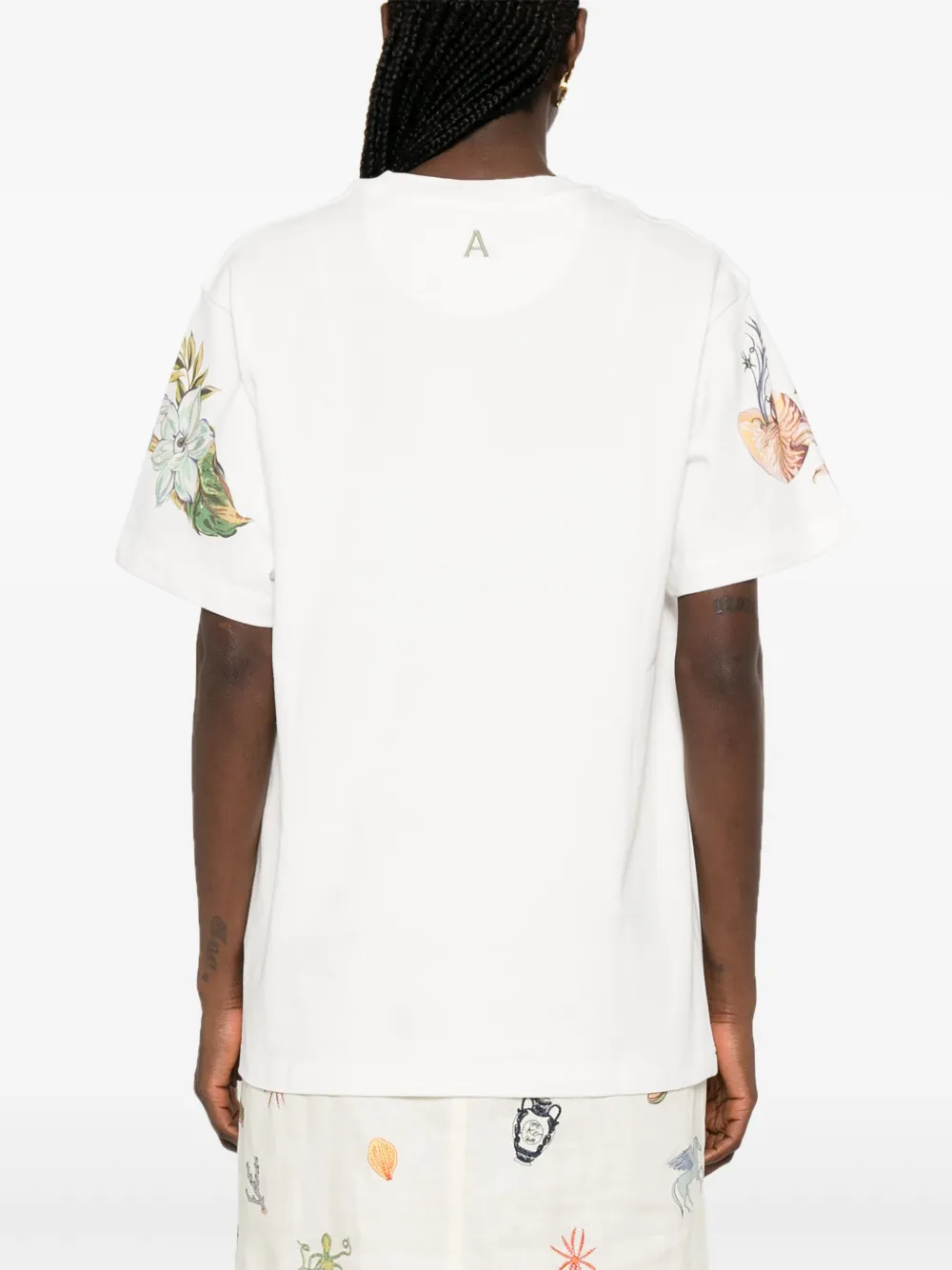 ALEMAIS Oleander T-shirt Wit
