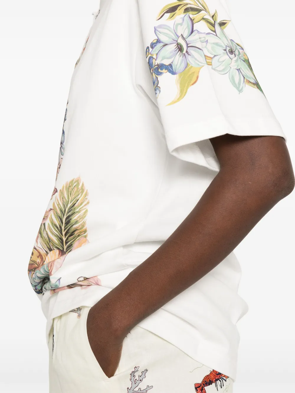 ALEMAIS Oleander T-shirt Wit