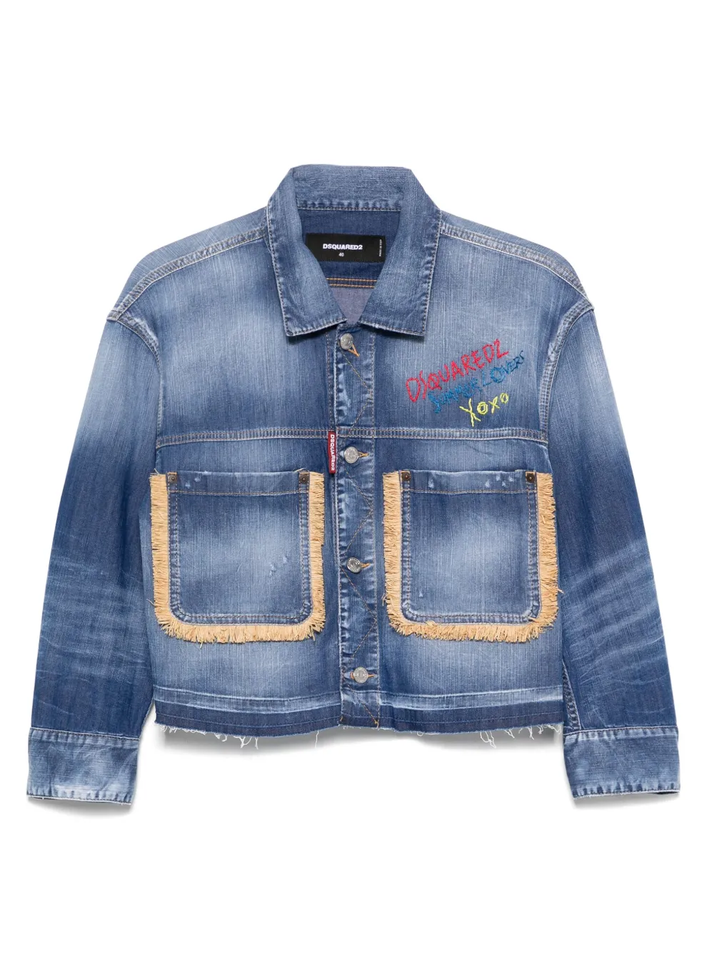 DSQUARED2 Denim jack Blauw