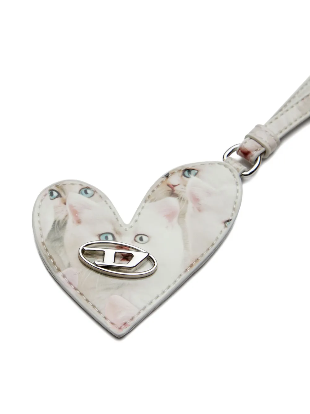 Diesel Play Mirror sleutelhanger Wit