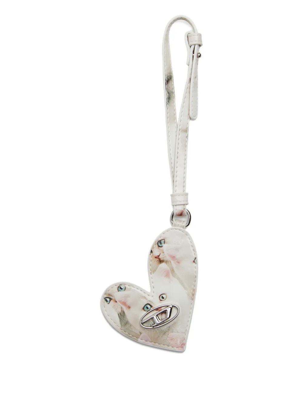 Diesel Play Mirror sleutelhanger Wit
