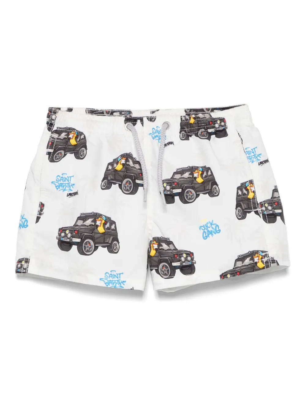 MC2 Saint Barth Kids x CryptoPuppets Jean スイムショーツ - ホワイト MC2 Saint Barth Kids x CryptoPuppets Jean スイムショーツ - ホワイト