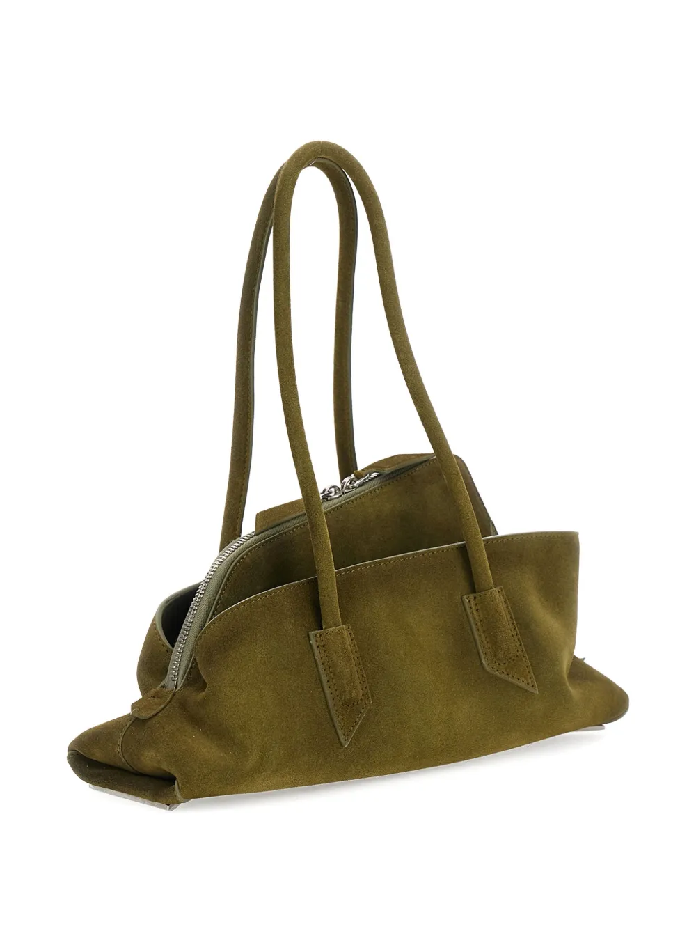 The Attico La Passeggiata shopper met dubbele rits Groen