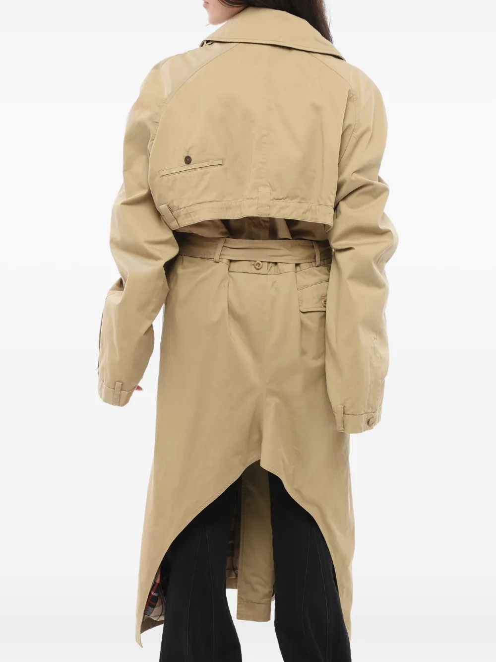 Balenciaga Gelaagde trenchcoat Beige