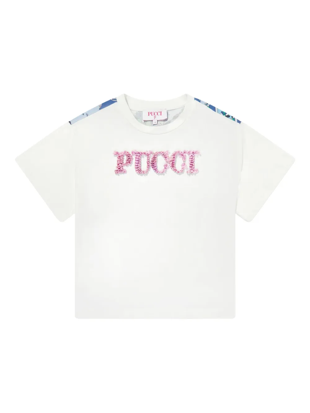 PUCCI Junior T-shirt met logo Wit