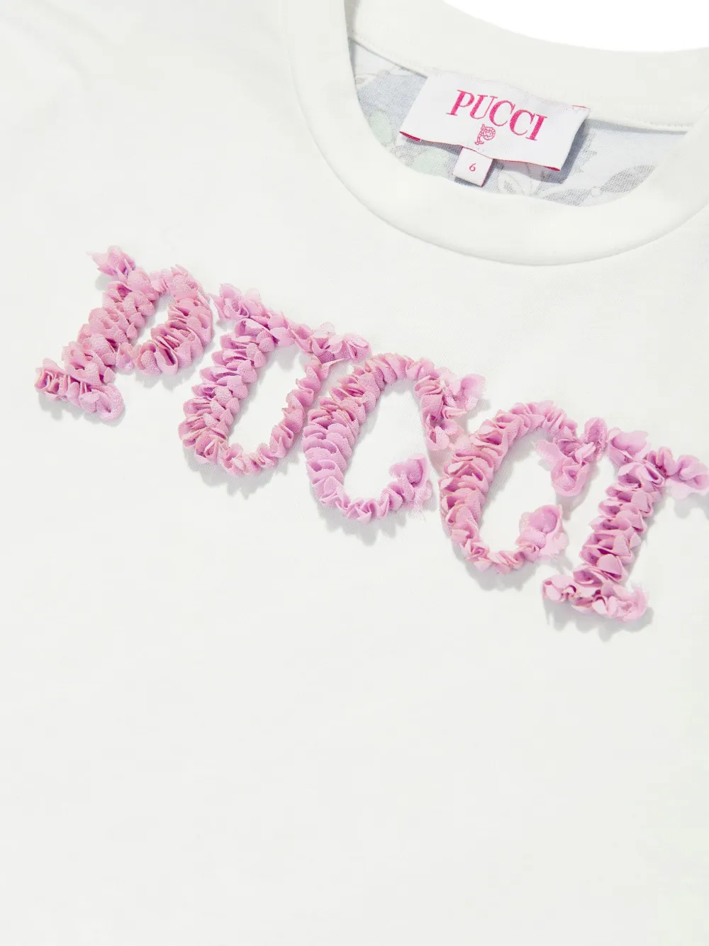 PUCCI Junior T-shirt met logo Wit