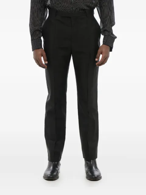 Saint Laurent pantalones con tiro alto