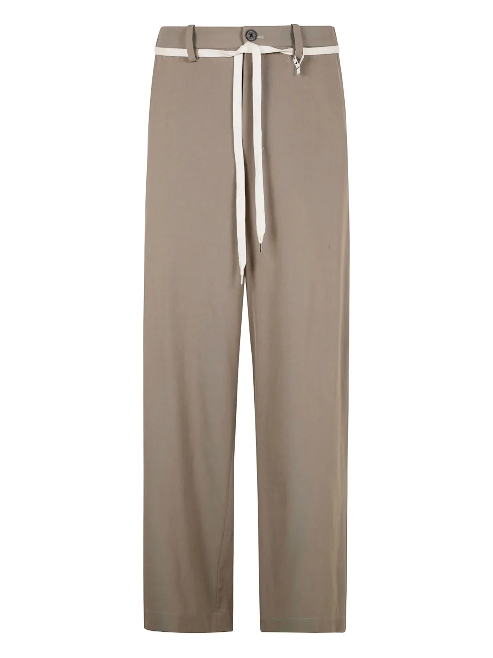 Maison MIHARA YASUHIRO Broek met logopatch Beige