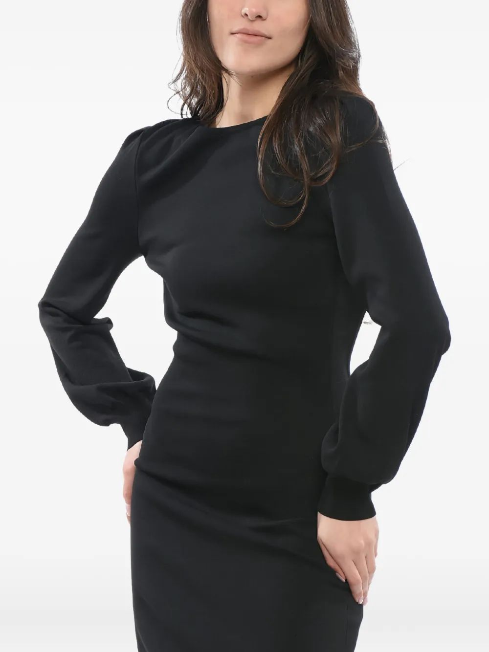 Gucci Open-back Crewneck Dress