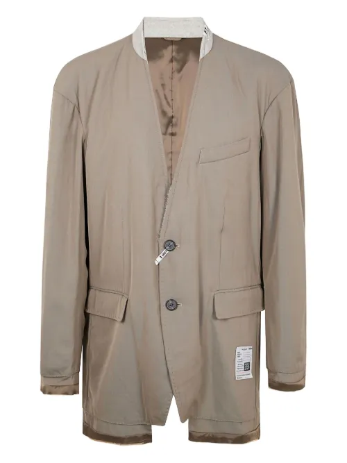 Blazer à simple boutonnage - Maison MIHARA YASUHIRO - Modalova