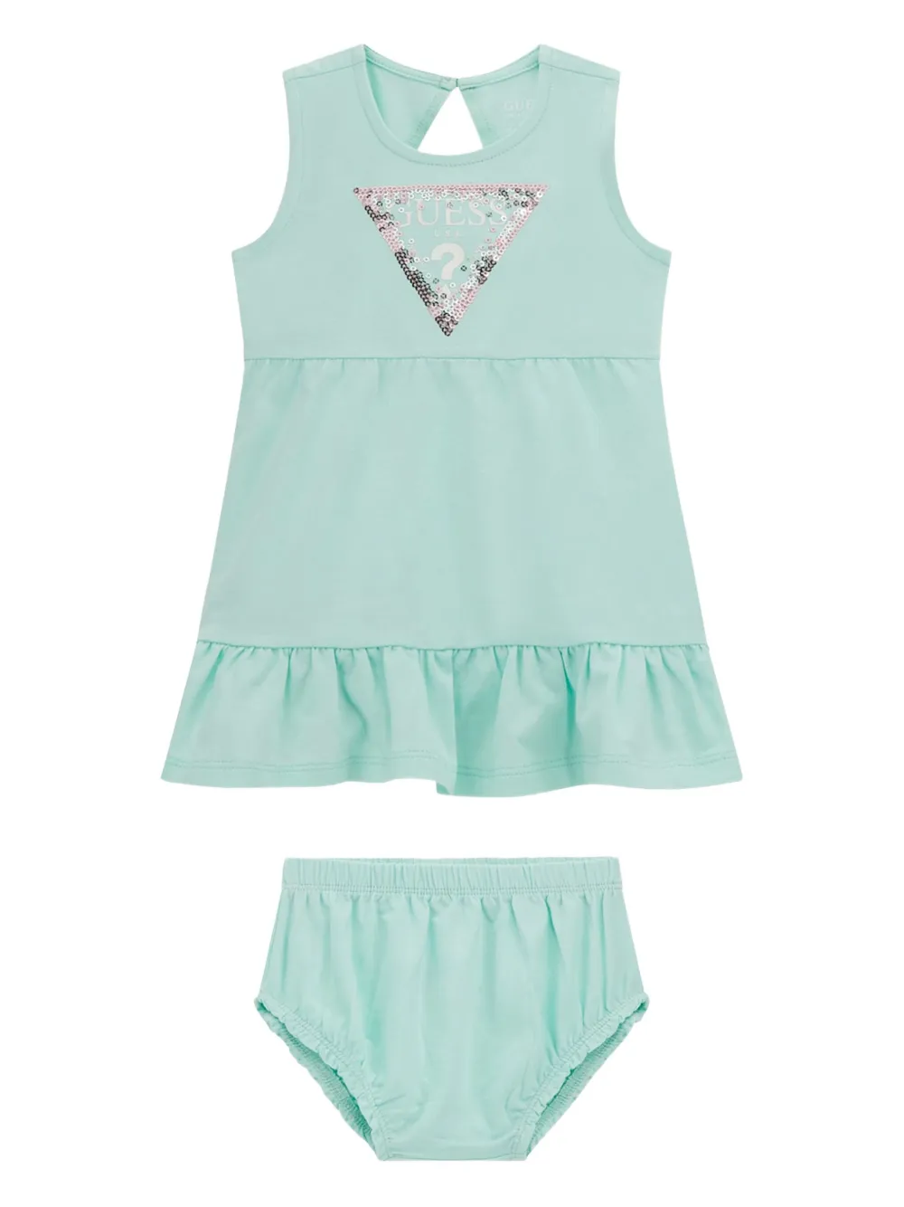 Guess kids Jurk met logoprint Groen
