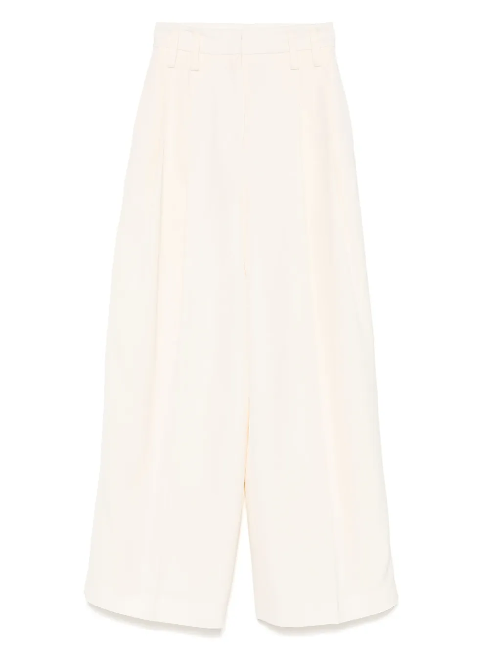 Jil Sander Broek met geplooid detail Wit