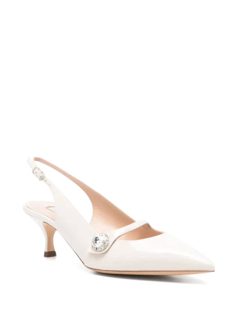 Casadei 60mm leather sandals Neutrals