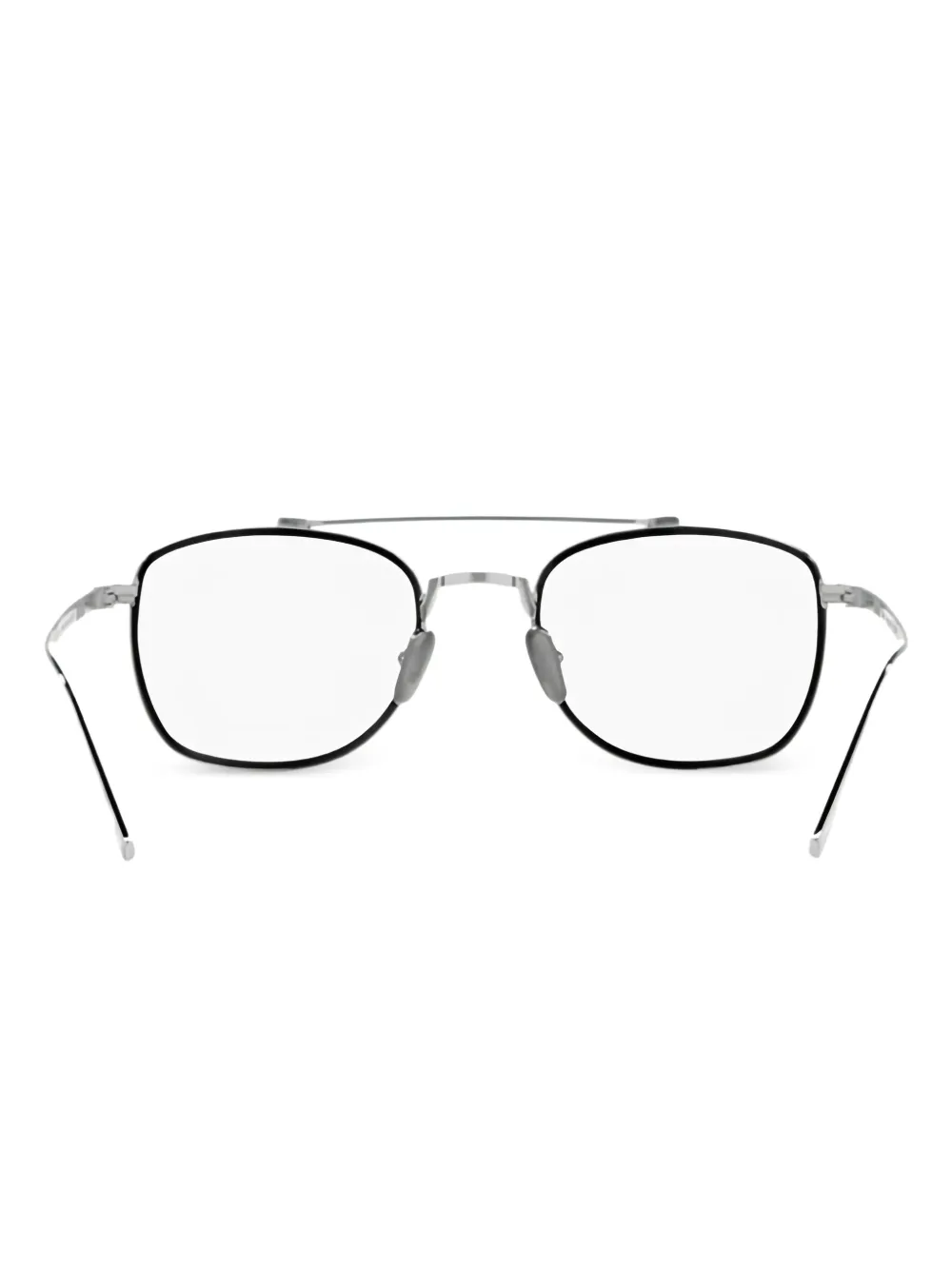 Persol Bril met vierkant montuur Zilver