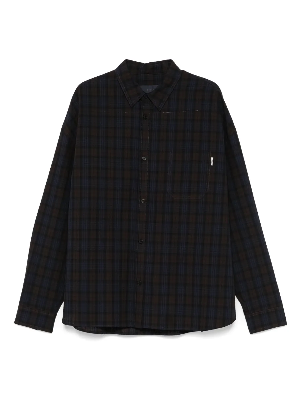 Juun.J camisa con cuadros estampados | azul | Image 1
