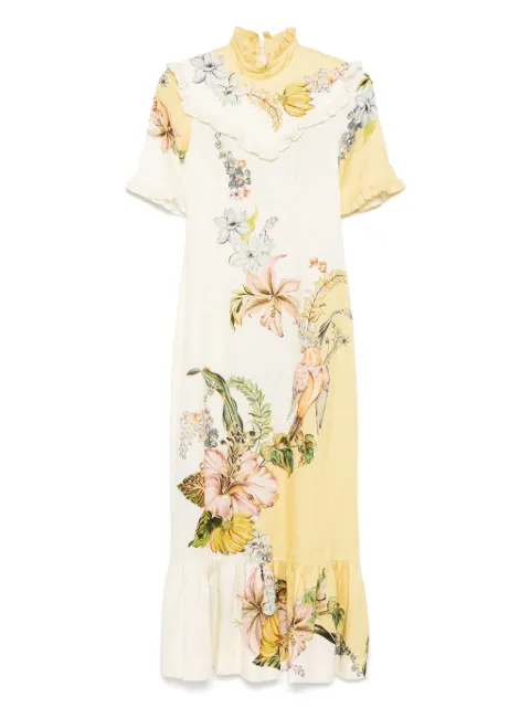 ALEMAIS Oleander midi dress