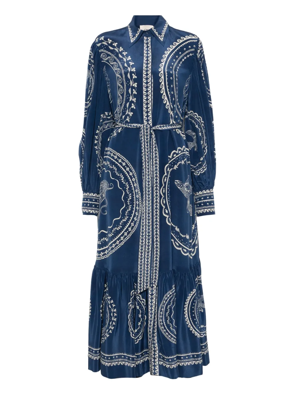 ALEMAIS vestido midi Ocean | azul | Image 1